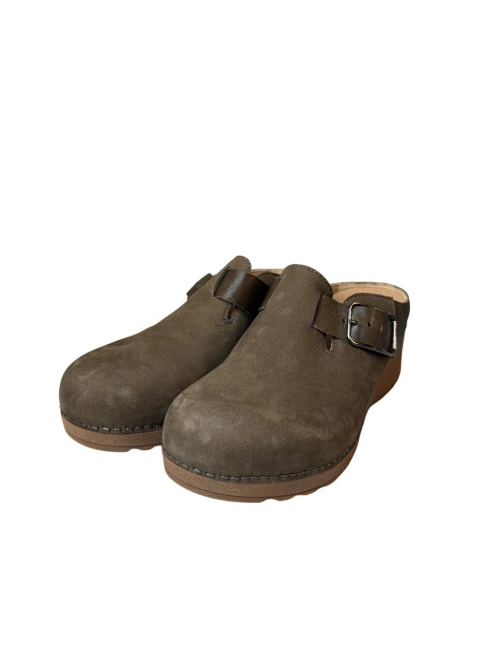 Dansko Caia Comfort Milled Nubuck Brown Mules Clogs Size Euro 37 - Picture 2 of 8